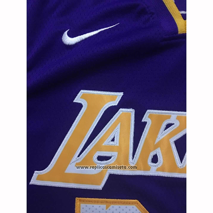 Camiseta Los Angeles Lakers Kobe Bryant #24 Retirement Violeta